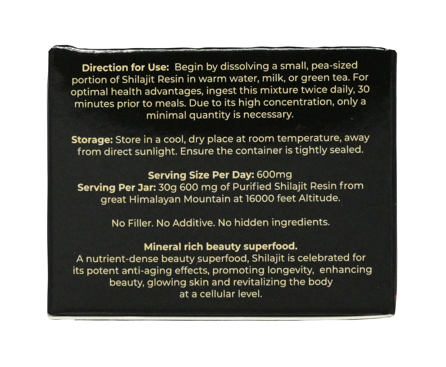 NEW Organic Shilajit Resin