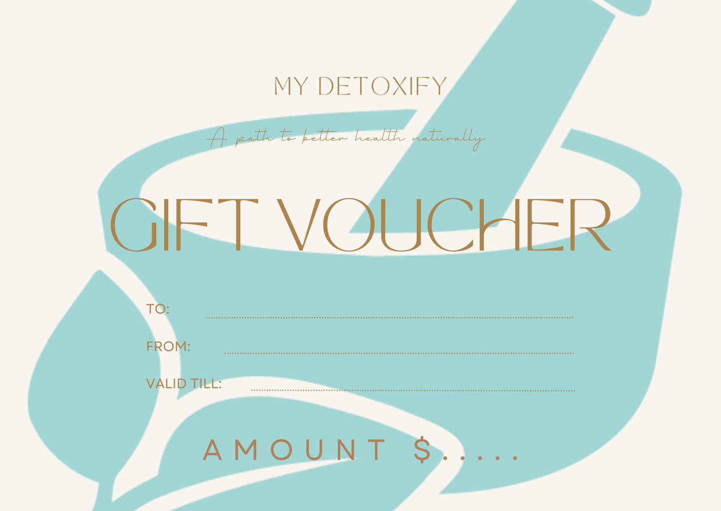 My Detoxify gift card